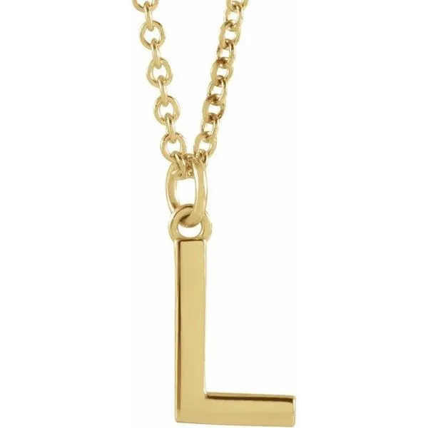 Gold-Plated Sterling Silver Initial Necklace