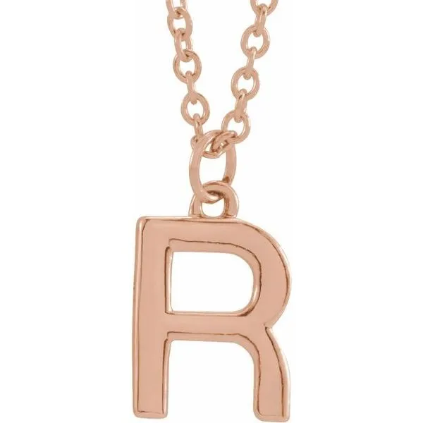 Gold-Plated Sterling Silver Initial Necklace