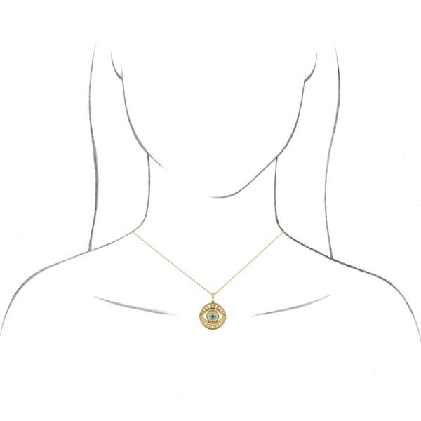 Accented Evil Eye Pendant Image 3 K. Martin Jeweler Dodge City, KS