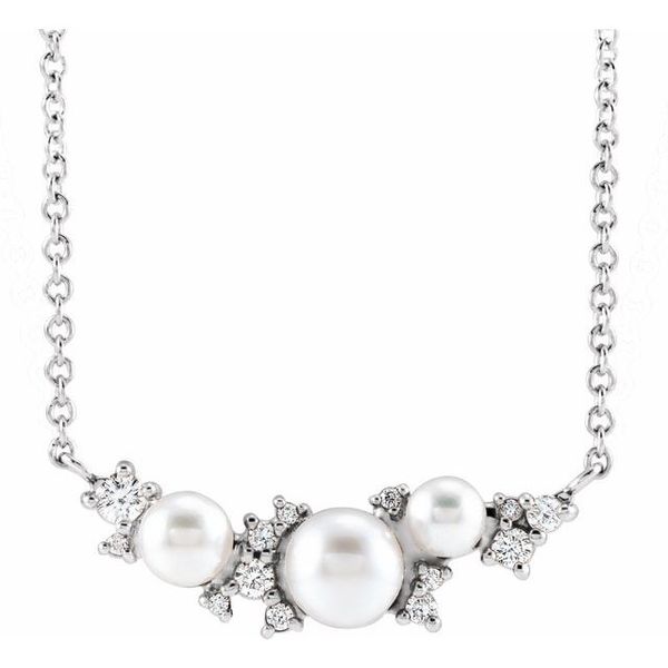 Accented Pearl Necklace S&E Jewelers Depew, NY