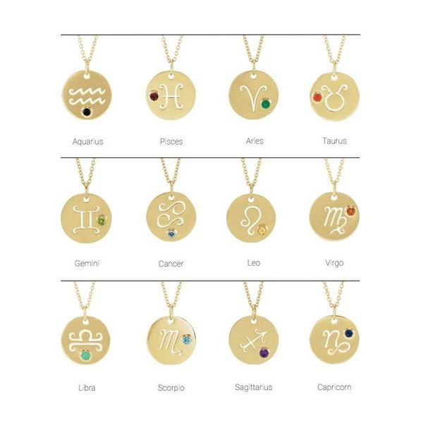 Zodiac Disc Pendant Image 2 K. Martin Jeweler Dodge City, KS
