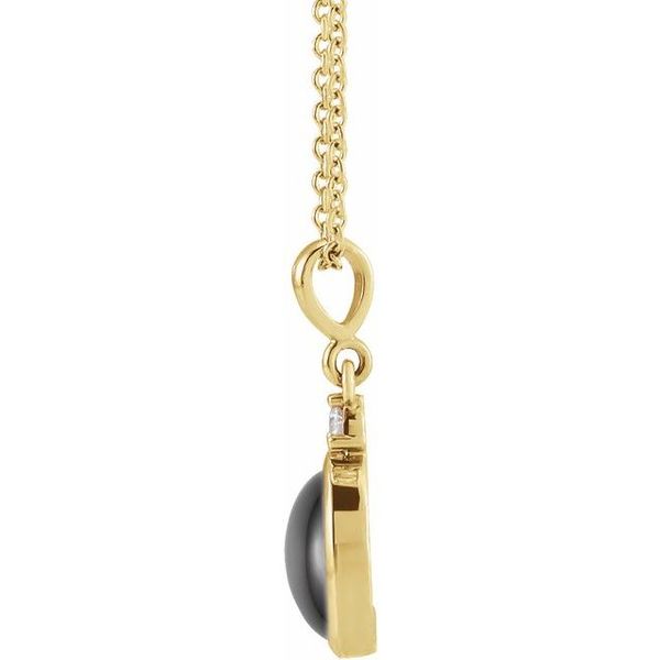 Cabochon Bezel-Set Necklace Image 2 Clater Jewelers Louisville, KY