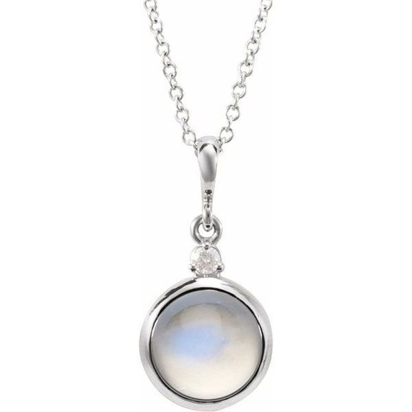 Cabochon Bezel-Set Necklace S&E Jewelers Depew, NY