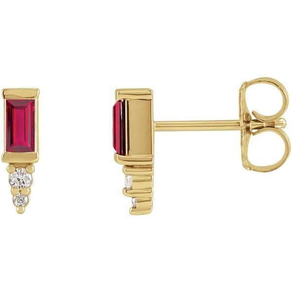 Accented Bar Earrings K. Martin Jeweler Dodge City, KS