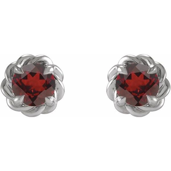 Round 4-Prong Claw Stud Earrings Image 2 Crown Jewelers Augusta, GA
