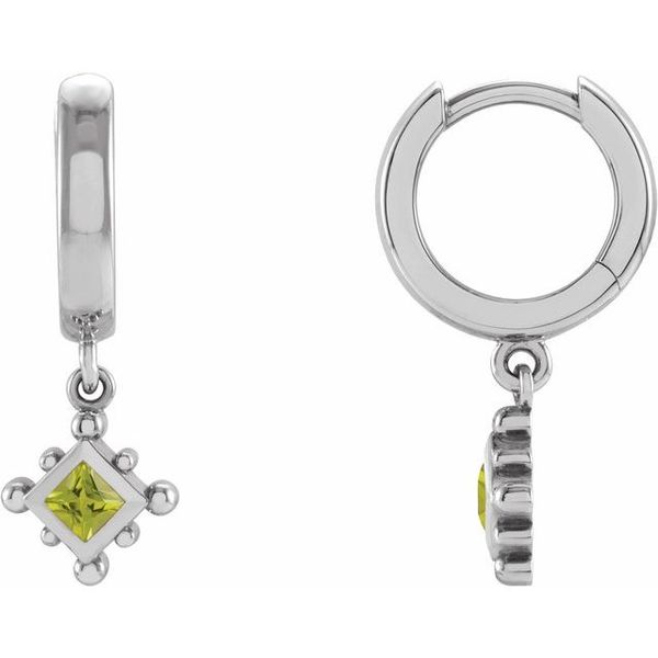Beaded Bezel-Set Hoop Earrings Moseley Diamond Showcase Inc Lexington, SC