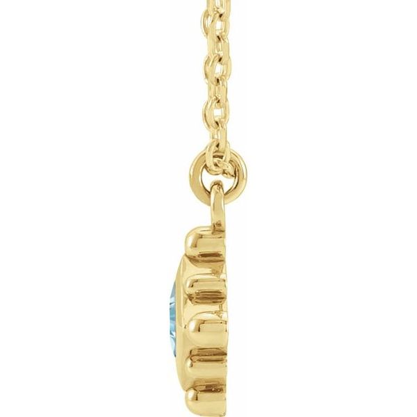 Bezel-Set Beaded Necklace Image 2 Bell Jewelers Murfreesboro, TN