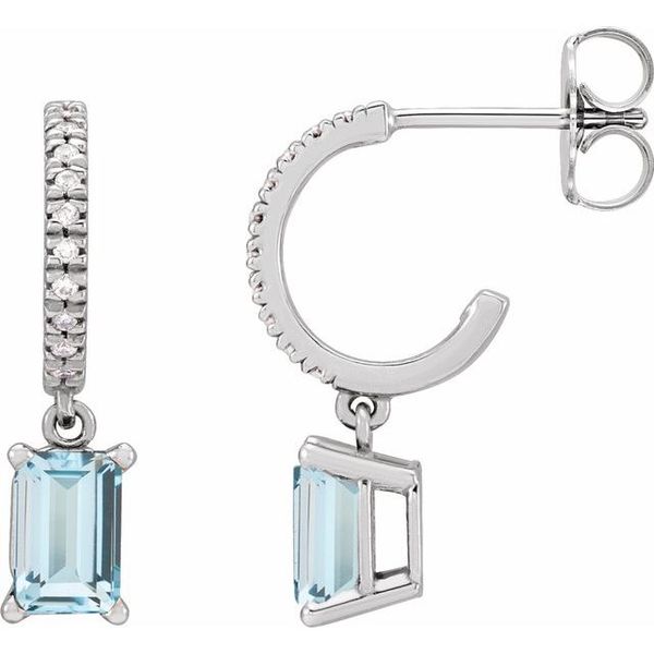 French-Set Dangle Hoop Earrings K. Martin Jeweler Dodge City, KS