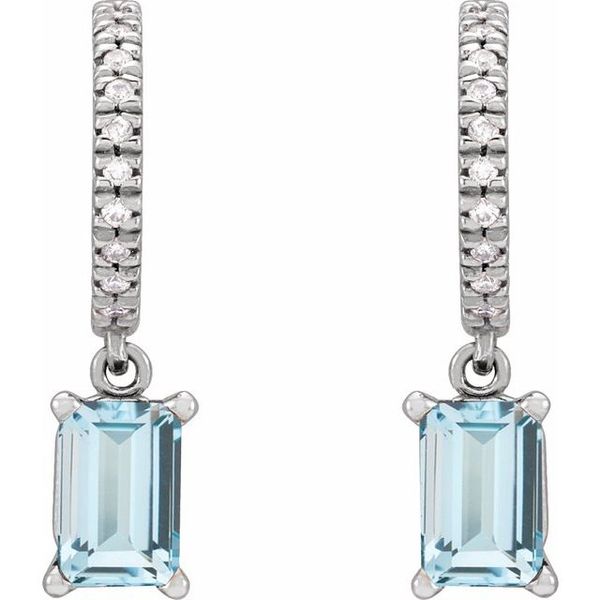 French-Set Dangle Hoop Earrings Image 2 K. Martin Jeweler Dodge City, KS