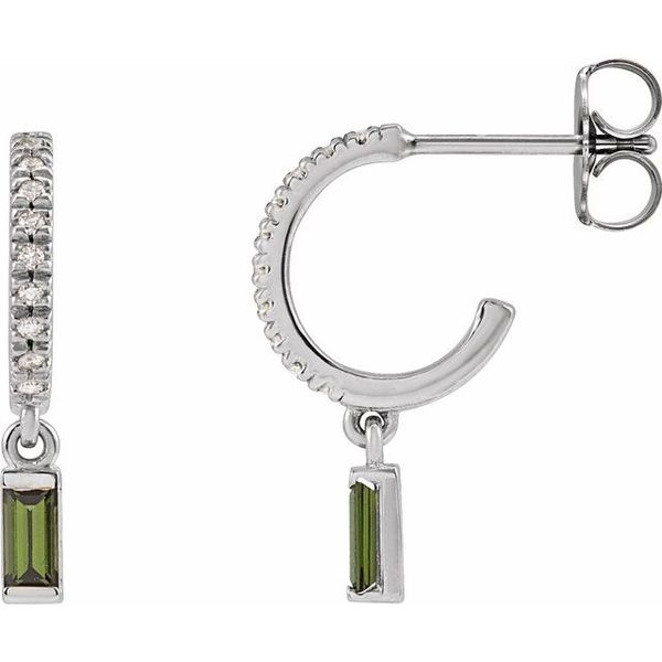 French-Set Dangle Hoop Earrings Clater Jewelers Louisville, KY