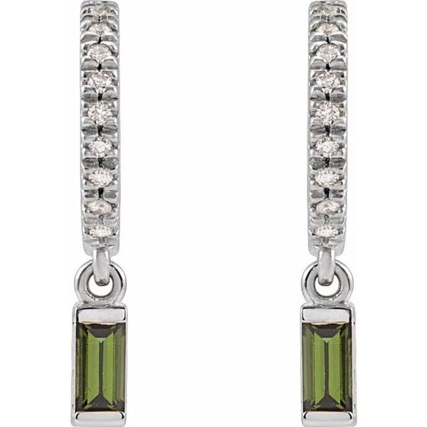French-Set Dangle Hoop Earrings Image 2 Clater Jewelers Louisville, KY