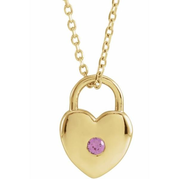 Love Heart Padlock Necklace in Rose Gold – Luke Rose Jewellery