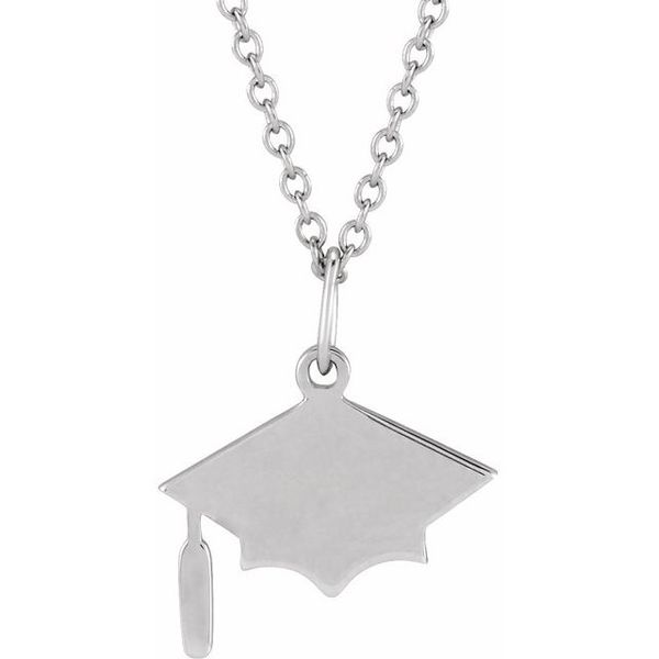 Engravable Graduation Cap Necklace or Charm/Pendant S&E Jewelers Depew, NY