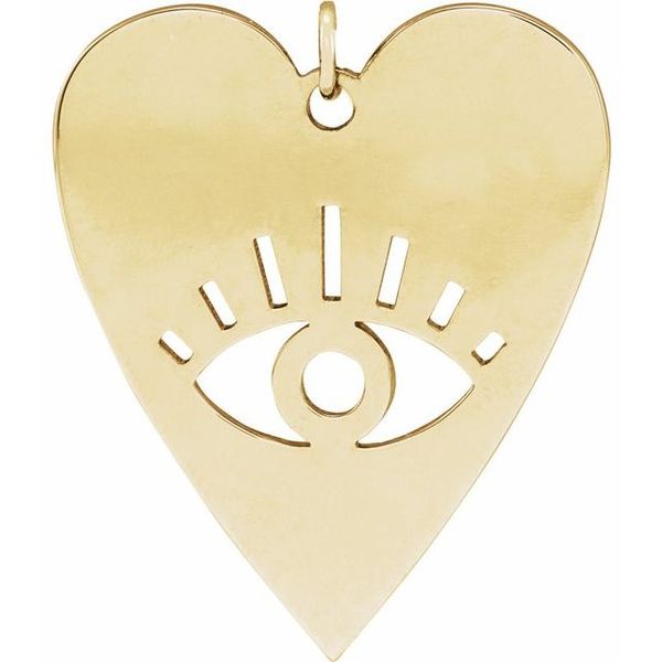 Evil Eye Heart Pendant Colonial Jewelers of Easton Easton, MD