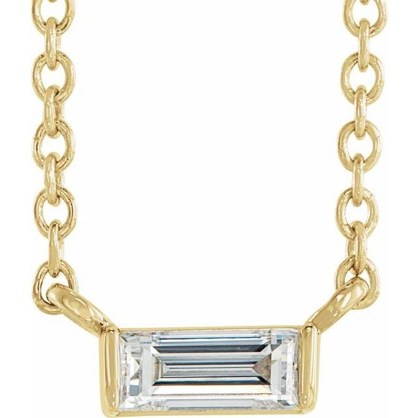 Stuller Solitaire Channel-Set Necklace 88073:194:P | Graham