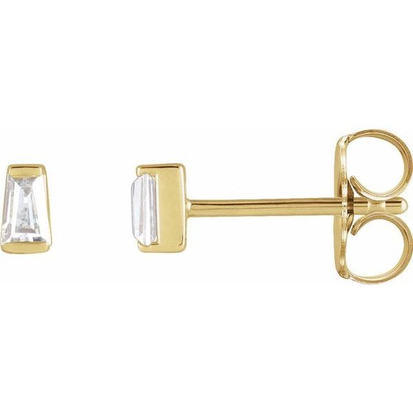Tapered Baguette Channel-Set Stud Earrings John E. Koller Jewelry Designs Owasso, OK