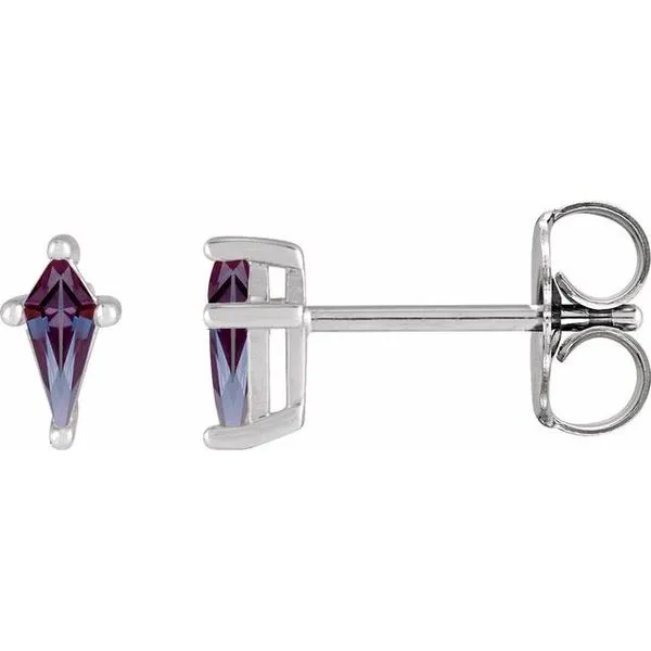 Shield 4-Prong Stud Earrings