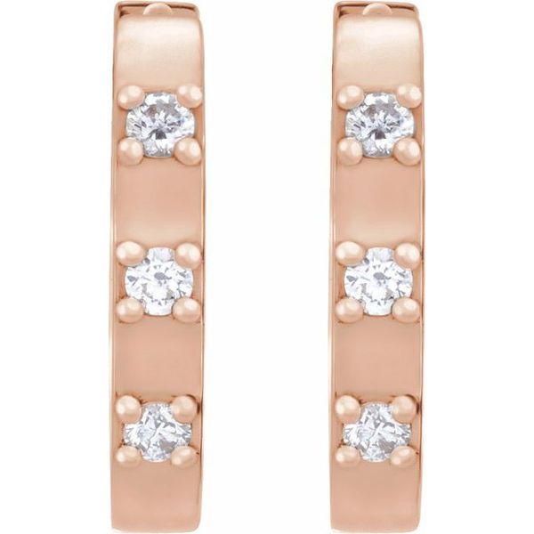 Elongated Hoop Earrings Image 2 Priddy Jewelers Elizabethtown, KY