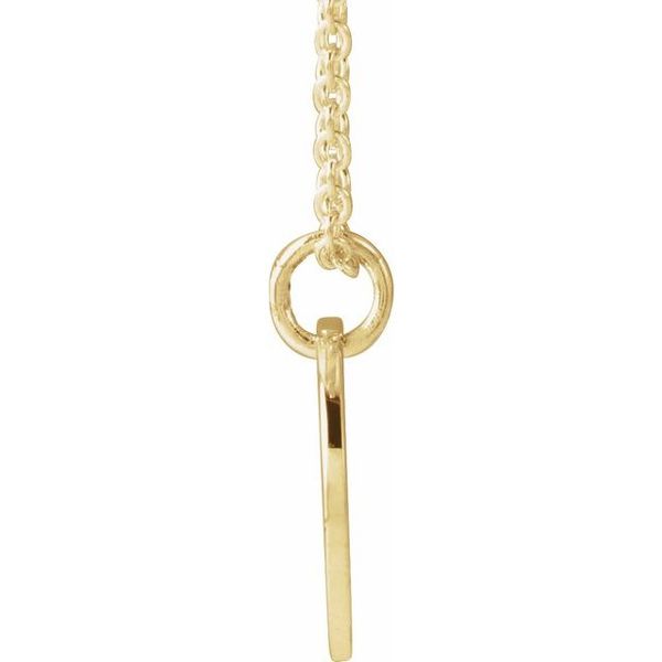 Script Initial Necklace Image 3 K. Martin Jeweler Dodge City, KS