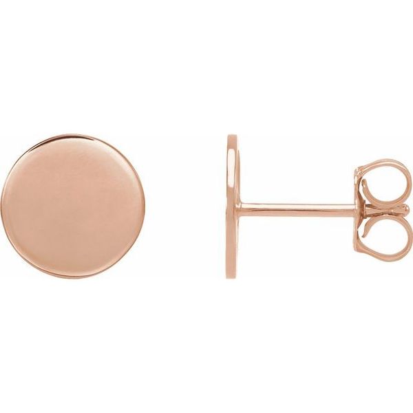 Engravable Disc Earrings S&E Jewelers Depew, NY