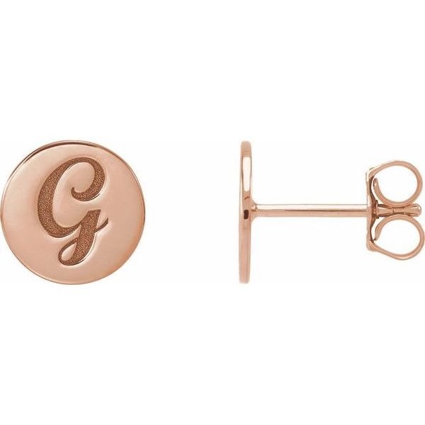 Engravable Disc Earrings Image 2 S&E Jewelers Depew, NY