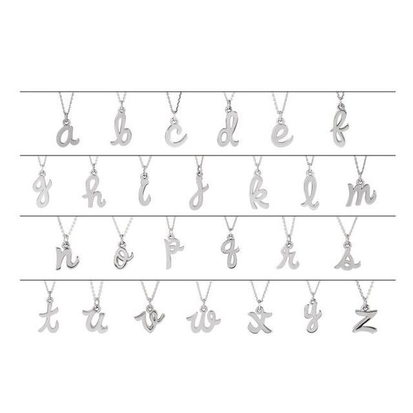 Petite Initial Necklace Image 2 Jewelry Design Studio Jensen Beach, FL