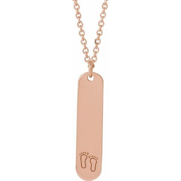 Engravable Bar Necklace Greenfield Jewelers Pittsburgh, PA