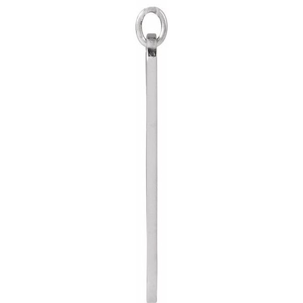 Engravable Bar Pendant Image 2 S&E Jewelers Depew, NY
