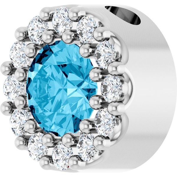 Halo-Style Pendant Image 2 K. Martin Jeweler Dodge City, KS