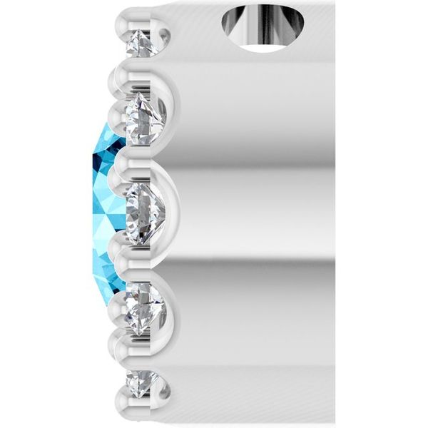Halo-Style Pendant Image 3 K. Martin Jeweler Dodge City, KS
