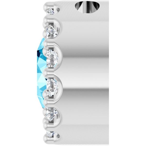 Halo-Style Pendant Image 3 K. Martin Jeweler Dodge City, KS