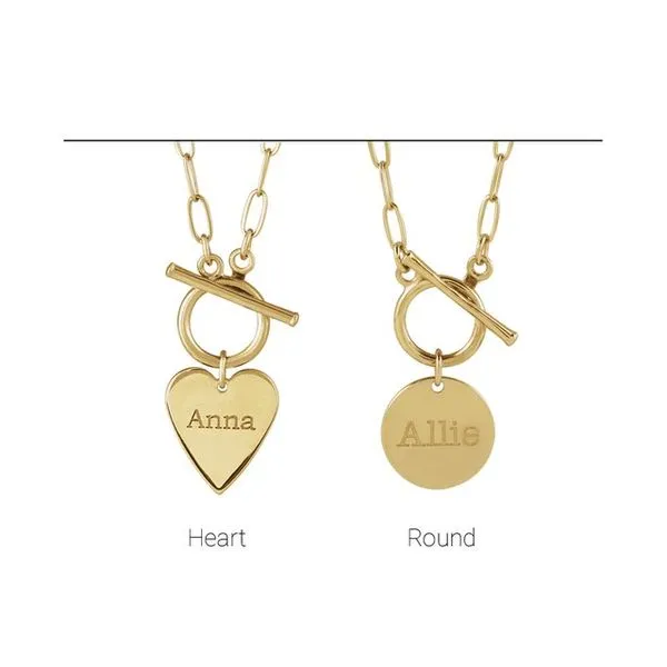 Engravable Toggle Necklace