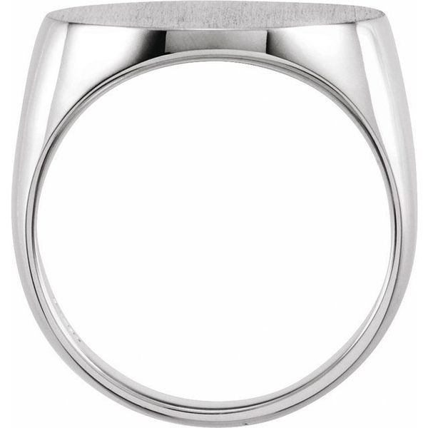 Oval Signet Ring Image 2 Linwood Custom Jewelers Linwood, NJ
