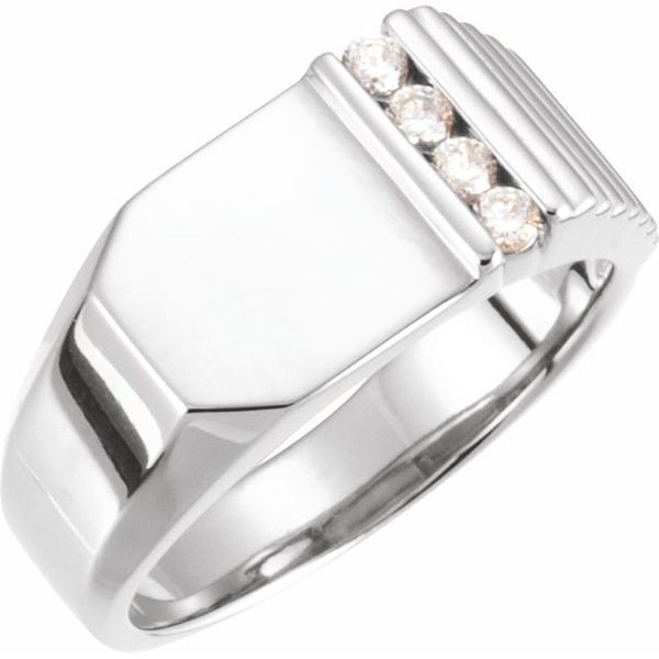 Geometric Signet Ring Jewelry Design Studio Jensen Beach, FL