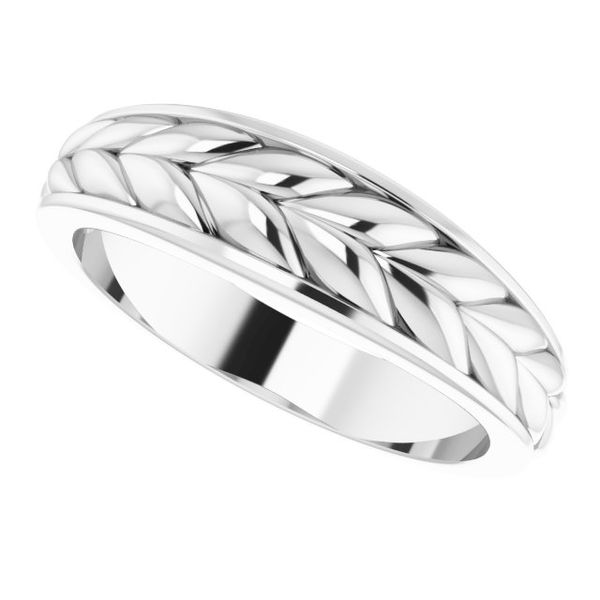 Braided Band in 14Kt White Gold - Morgan's Treasure