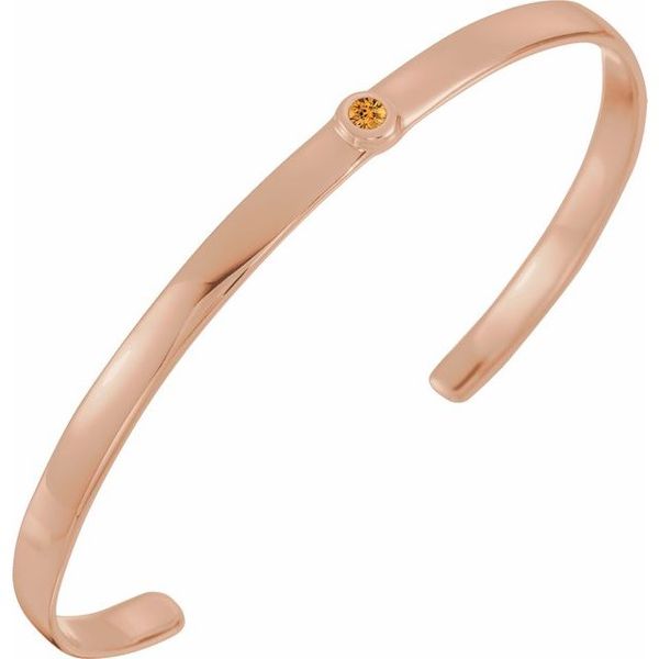 Bezel-Set Cuff Bracelet Mead Jewelers Enid, OK