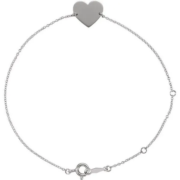 Engravable Heart Bracelet