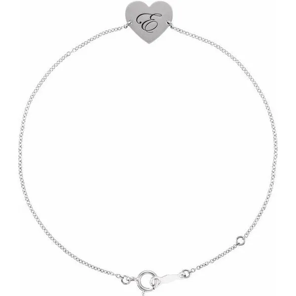 Engravable Heart Bracelet