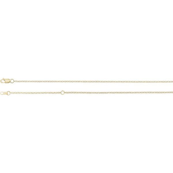 1 mm Cable Chain Image 3 Galicia Fine Jewelers Scottsdale, AZ