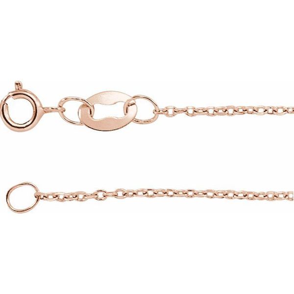 1 mm Solid Diamond-Cut Cable Chain  Mark Jewellers La Crosse, WI