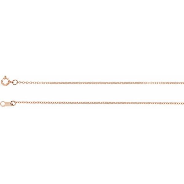 1 mm Solid Cable Chain  S.E. Needham Jewelers Logan, UT