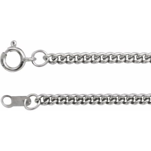 2.25 mm Sterling Silver Solid Curb Link Chain   Young Jewelers Jasper, AL