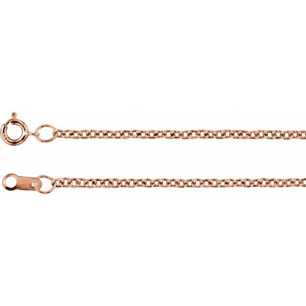 1.5 mm Solid Cable Chain  Gold Wolff Jewelers Flagstaff, AZ