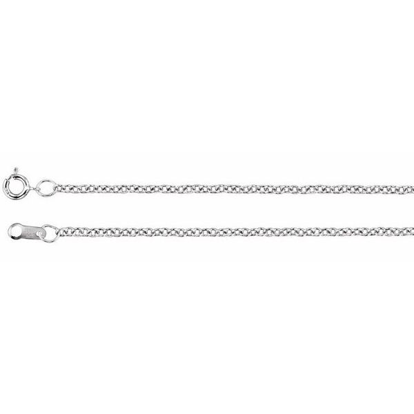 1.5 mm Solid Cable Chain  Milan's Jewelry Inc Sarasota, FL