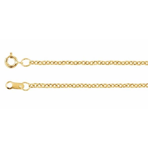 1.5 mm Solid Cable Chain  Milan's Jewelry Inc Sarasota, FL