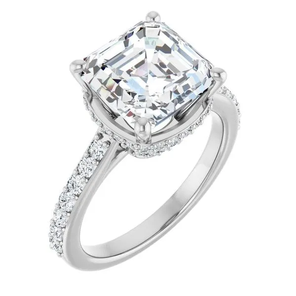 Hidden Halo-Style Engagement Ring Greenfield Jewelers Pittsburgh, PA