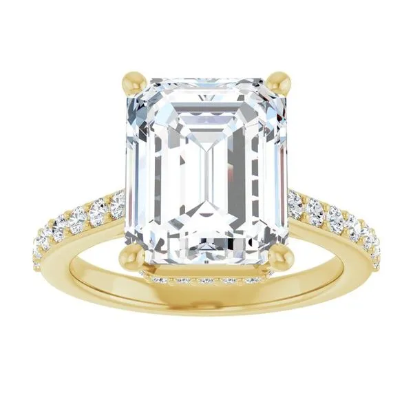 Hidden Halo-Style Engagement Ring Image 3 JF Jones Jewelers Webster, NY