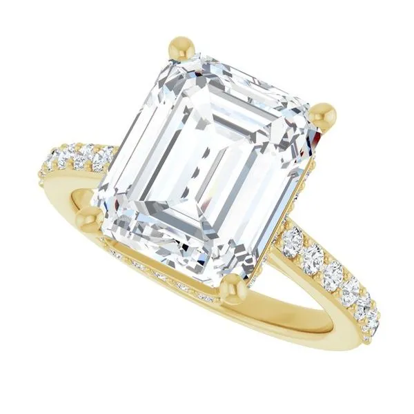 Hidden Halo-Style Engagement Ring Image 5 JF Jones Jewelers Webster, NY