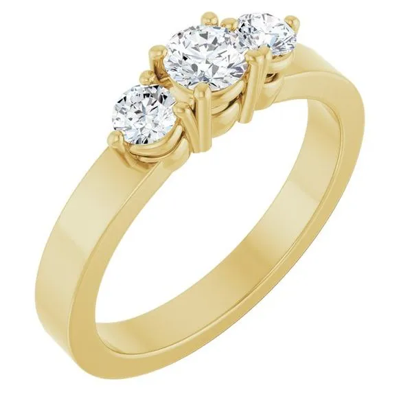 Ever Ever Three-Stone Engagement Ring LeeBrant