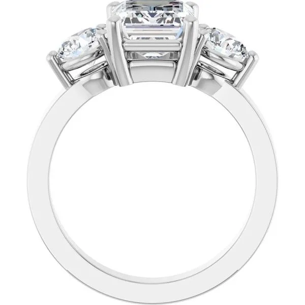 Three-Stone Engagement Ring Image 2 Jewel Smiths Oklahoma City, OK